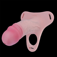 6.69in Strap on Chastity Dildo Wearable Realistic Cock Cage For Men Gay