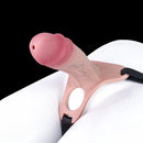 6.69in Strap on Chastity Dildo Wearable Realistic Cock Cage For Men Gay