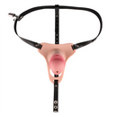6.69in Strap on Chastity Dildo Wearable Realistic Cock Cage For Men Gay