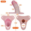 6.69in Strap on Chastity Dildo Wearable Realistic Cock Cage For Men Gay