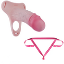 6.69in Strap on Chastity Dildo Wearable Realistic Cock Cage For Men Gay