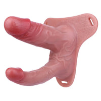 6.69in Strap on Double Sided Silicone Cock Cage Dildo For Chastity Cock