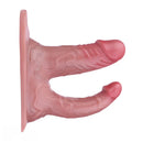 6.69in Strap on Double Sided Silicone Cock Cage Dildo For Chastity Cock