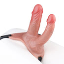 6.69in Strap on Double Sided Silicone Cock Cage Dildo For Chastity Cock