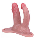 6.69in Strap on Double Sided Silicone Cock Cage Dildo For Chastity Cock