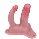 6.69in Strap on Double Sided Silicone Cock Cage Dildo For Chastity Cock