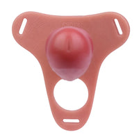 6.69in Strap on Hollow Sleeve Silicone Cock Cage Dildo For Chastity Cock