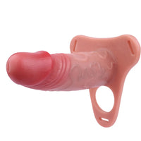 6.69in Strap on Hollow Sleeve Silicone Cock Cage Dildo For Chastity Cock