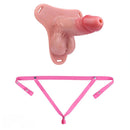 6.69in Strap on Lifelike Hollow Silicone Cock Cage Dildo Chastity Control
