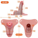 6.69in Strap on Lifelike Hollow Silicone Cock Cage Dildo Chastity Control