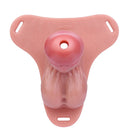 6.69in Strap on Lifelike Hollow Silicone Cock Cage Dildo Chastity Control