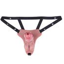 6.69in Strap on Lifelike Hollow Silicone Cock Cage Dildo Chastity Control