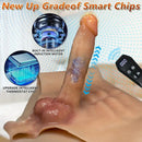 6.69in Strap on Vibrating Thrusting Swing Heating Automatic Dildo Panty