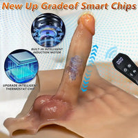 6.69in Strap on Vibrating Thrusting Swing Heating Automatic Dildo Panty