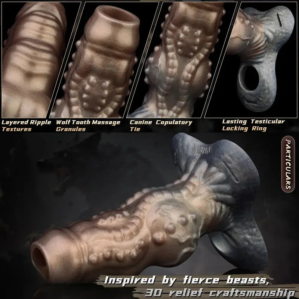 6.69in Tentacle Silicone Monster Hollow Strap on Dildo Sleeve For Adults