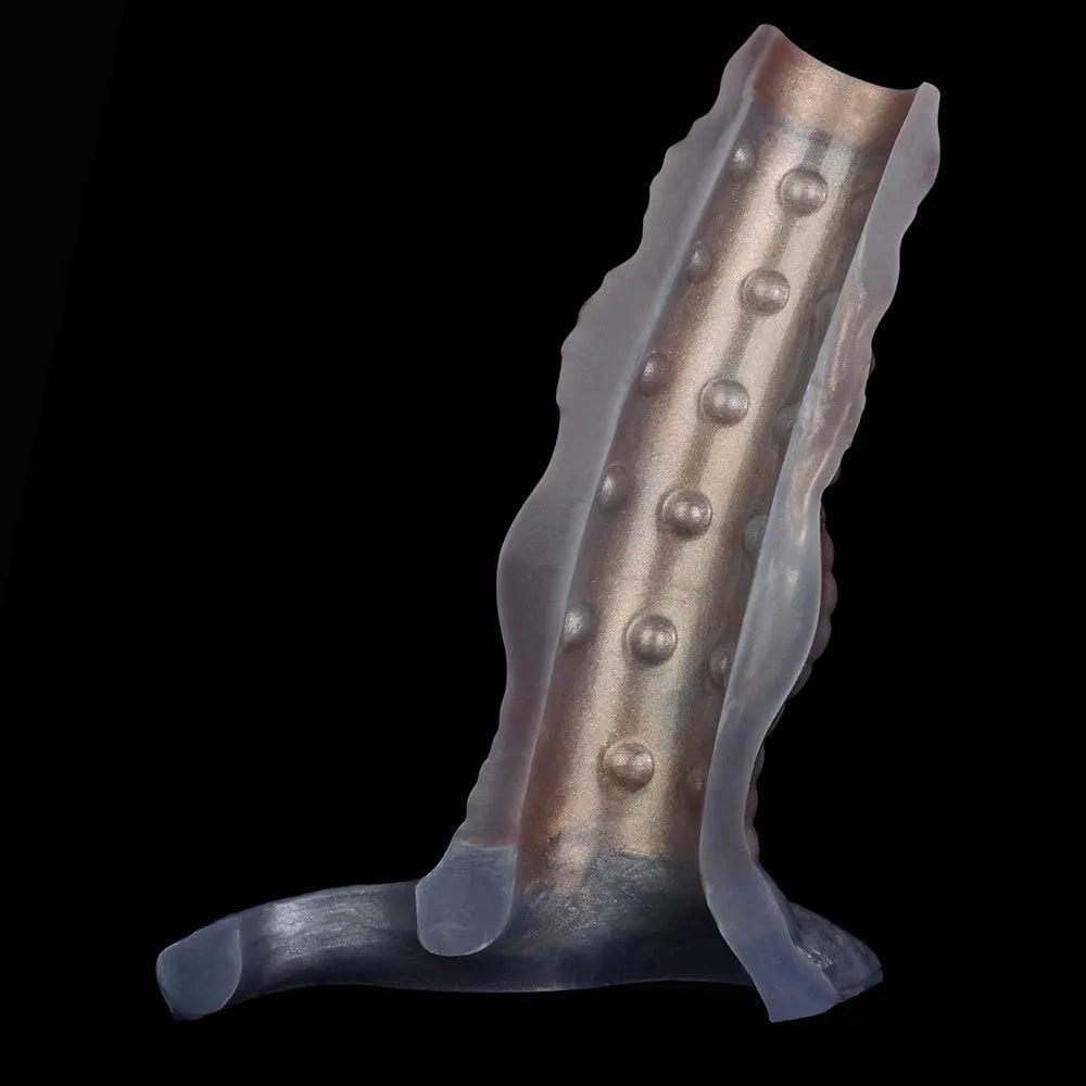 6.69in Tentacle Silicone Monster Hollow Strap on Dildo Sleeve For Adults