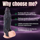 6.69in Uncut Vivid Glans Lifelike Veins Penis Sleeve Dildo Adult Product