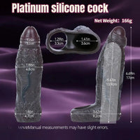 6.69in Uncut Vivid Glans Lifelike Veins Penis Sleeve Dildo Adult Product