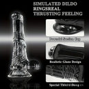 6.6in 7.8in 8.6in 9.8in Clear Black Horse Cock Dildo For G-Spot Vagina