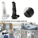 6.6in 7.8in 8.6in 9.8in Clear Black Horse Cock Dildo For G-Spot Vagina