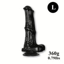 6.6in 7.8in 8.6in 9.8in Clear Black Horse Cock Dildo For G-Spot Vagina