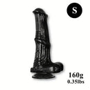 6.6in 7.8in 8.6in 9.8in Clear Black Horse Cock Dildo For G-Spot Vagina