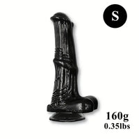 6.6in 7.8in 8.6in 9.8in Clear Black Horse Cock Dildo For G-Spot Vagina
