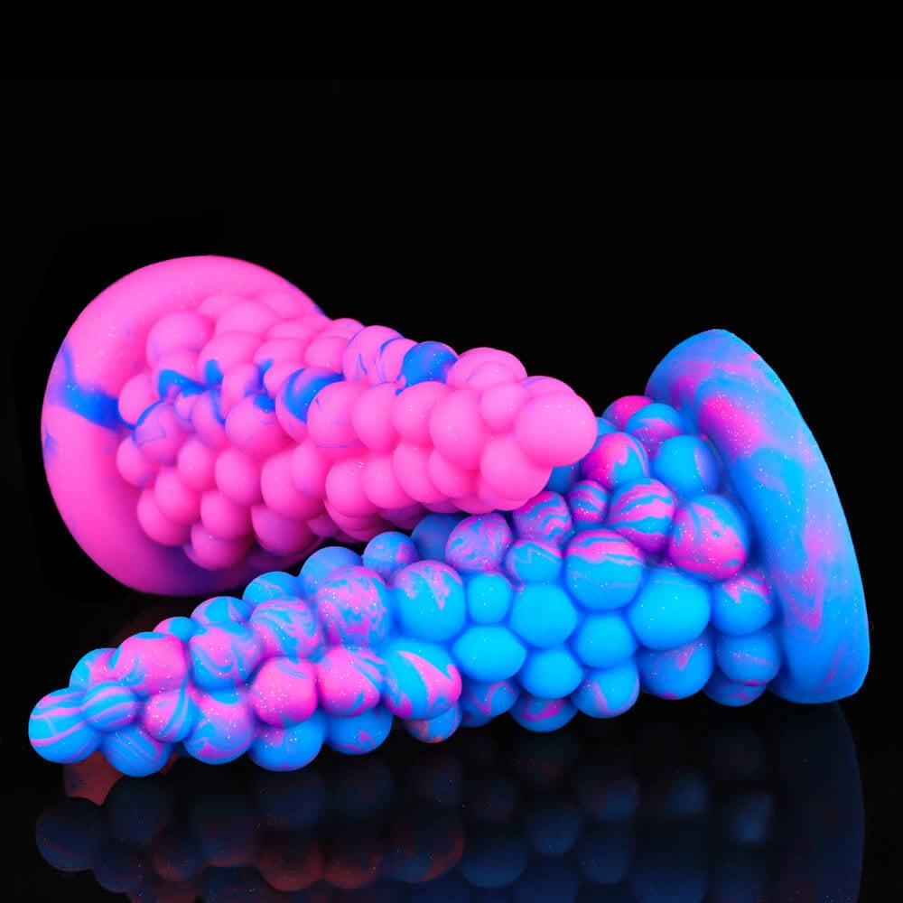 6.6in Grape Design Soft Dildo Butt Plug Anal Sex Toy For Men Women