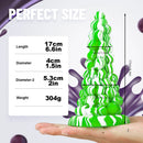 6.6in Grape Design Soft Dildo Butt Plug Anal Sex Toy For Men Women