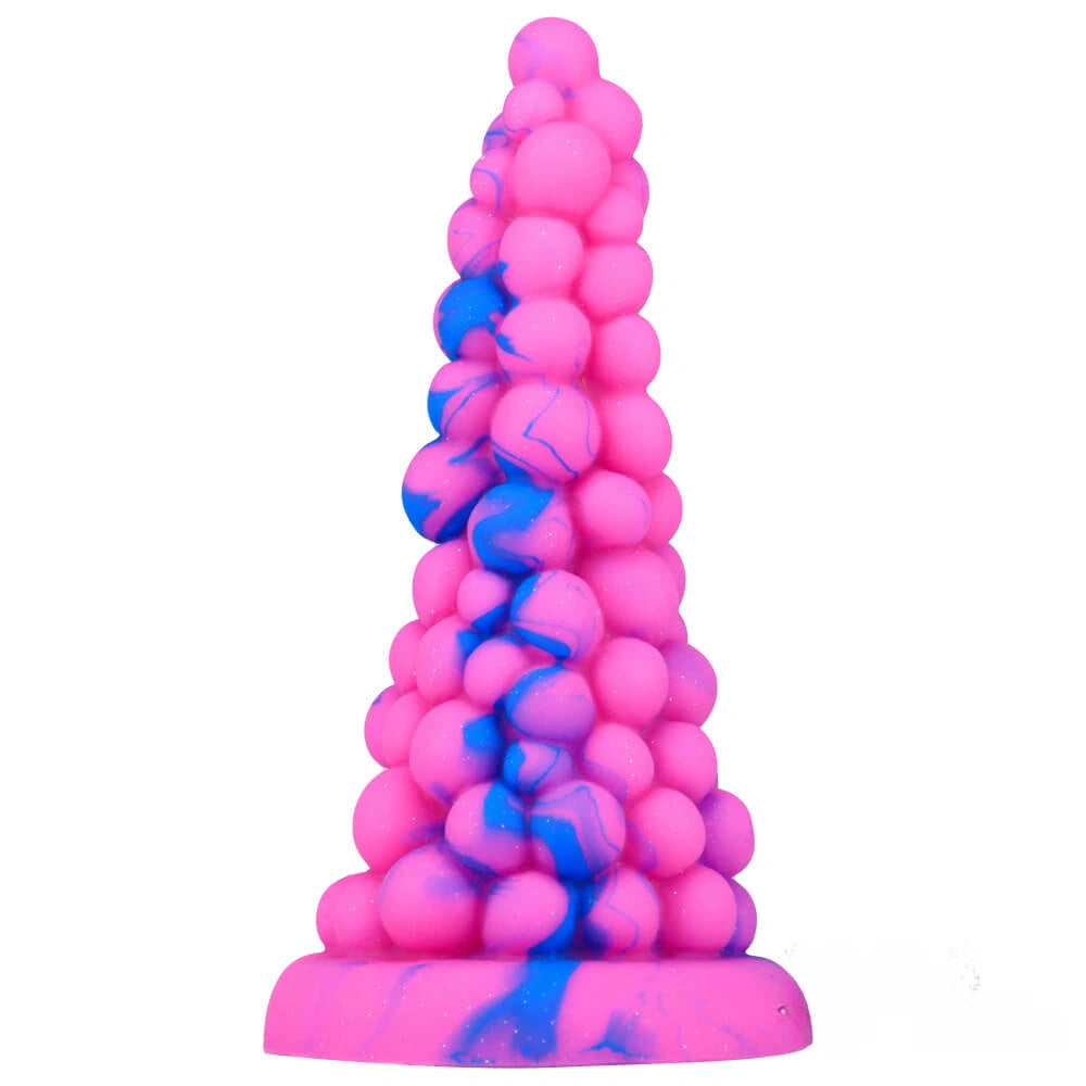 6.6in Grape Design Soft Dildo Butt Plug Anal Sex Toy For Men Women