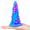 6.6in Grape Design Soft Dildo Butt Plug Anal Sex Toy For Men Women