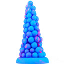 6.6in Grape Design Soft Dildo Butt Plug Anal Sex Toy For Men Women