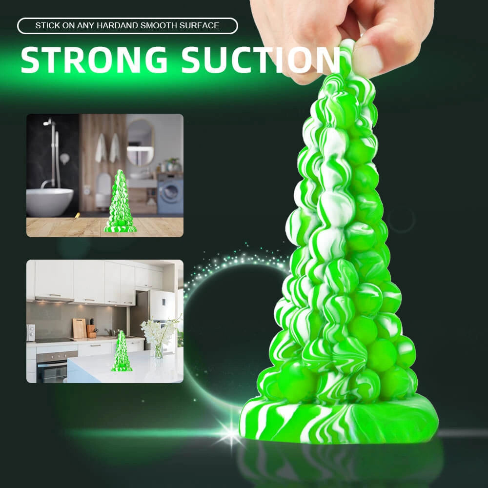6.6in Grape Design Soft Dildo Butt Plug Anal Sex Toy For Men Women
