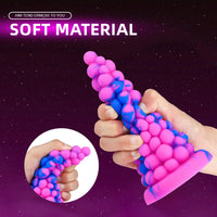 6.6in Grape Design Soft Dildo Butt Plug Anal Sex Toy For Men Women