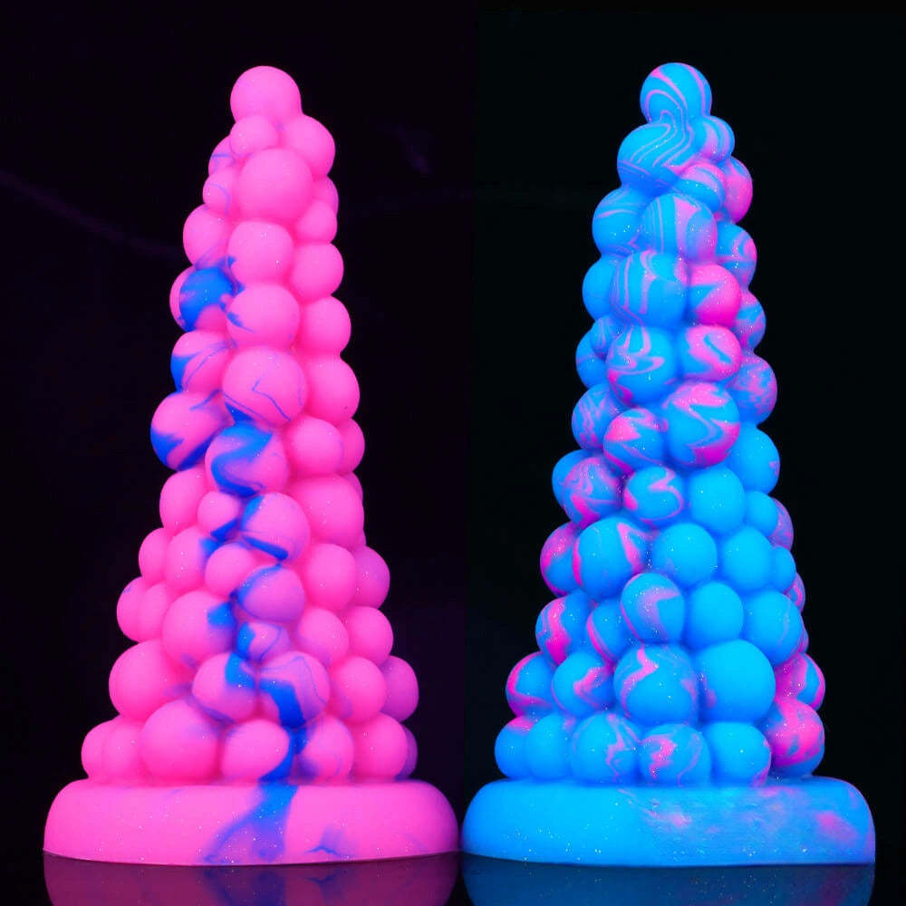 6.6in Grape Design Soft Dildo Butt Plug Anal Sex Toy For Men Women