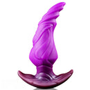 6.6in Pointy Head Thick Knot Wearable Anal Plug Dildo Adult Sex Toy