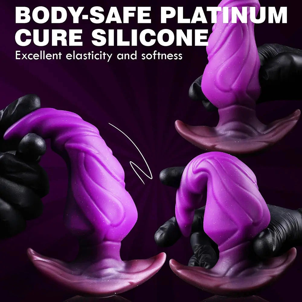 6.6in Pointy Head Thick Knot Wearable Anal Plug Dildo Adult Sex Toy