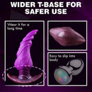 6.6in Pointy Head Thick Knot Wearable Anal Plug Dildo Adult Sex Toy