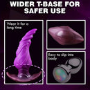 6.6in Wider T Base Wearable Silicone Butt Plug Dildo For Anus Exploration