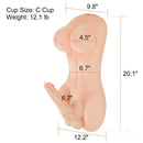 6.7" Soft Flexible Dildo 12lb Shemale Torso For Men Women