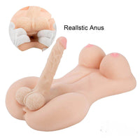 6.7" Soft Flexible Dildo 12lb Shemale Torso For Men Women