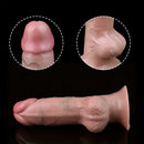 6.77in 7.08in Liquid Silicone Thick Real Lifelike Dildo Flirting Sex Toy