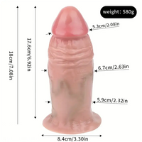 6.77in 7.08in Liquid Silicone Thick Real Lifelike Dildo Flirting Sex Toy