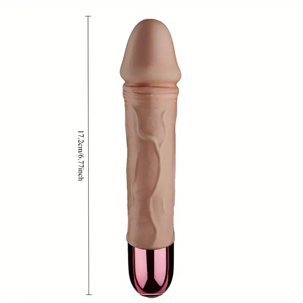 6.77in Auto Thrusting Vibrating Rotation G Spot Dildo Female Masturbator