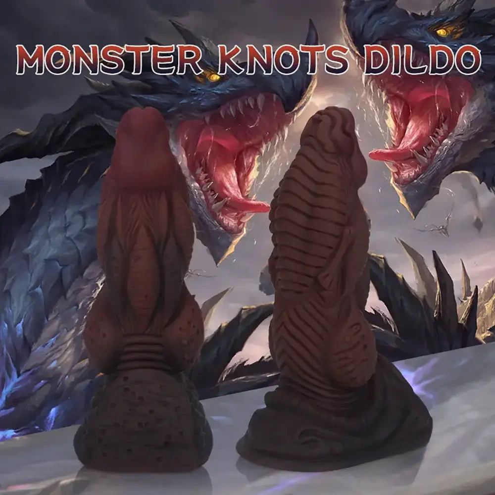 6.77in Fantasy Monster Knots Silicone Soft Dildo Sex Toy For Adults