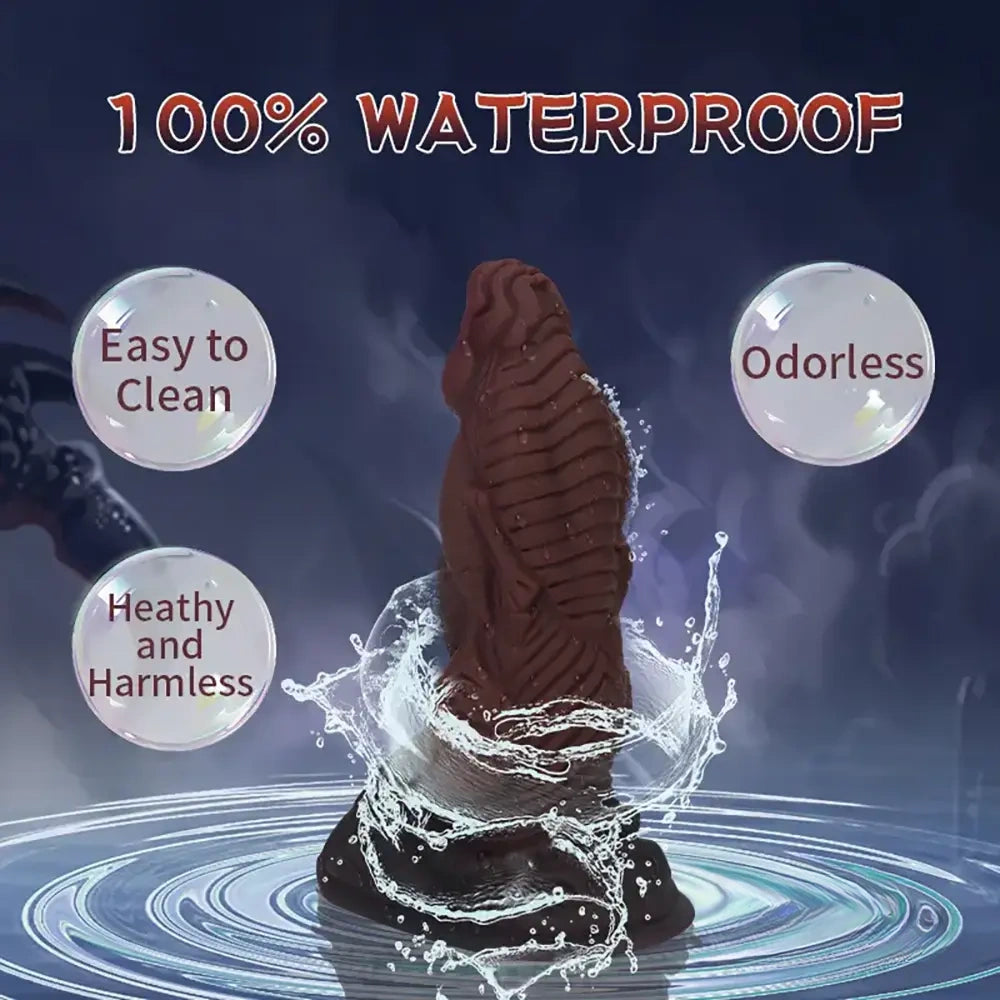 6.77in Fantasy Monster Knots Silicone Soft Dildo Sex Toy For Adults