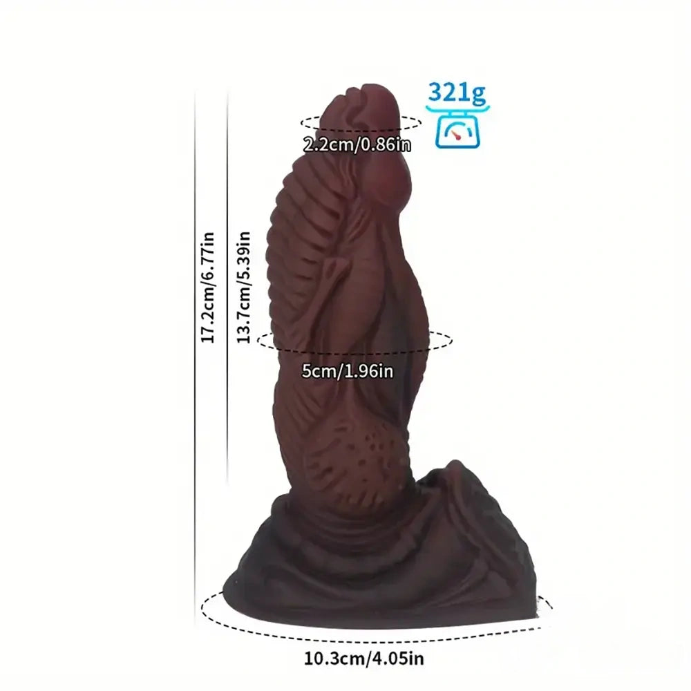 6.77in Fantasy Monster Knots Silicone Soft Dildo Sex Toy For Adults