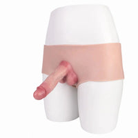 6.77in Hollow Penis Dildo Sleeve Silicone Soft Pants For Women Men Fuck