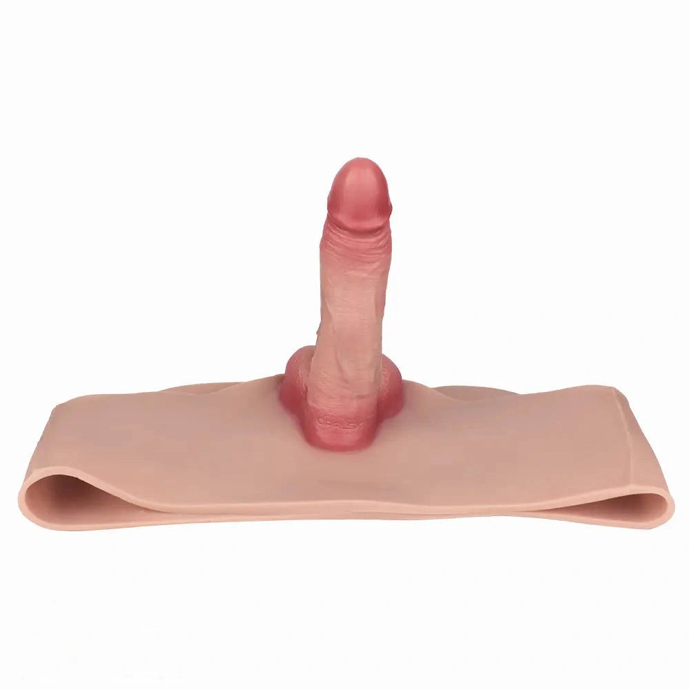 6.77in Hollow Penis Dildo Sleeve Silicone Soft Pants For Women Men Fuck