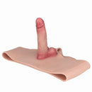 6.77in Hollow Penis Dildo Sleeve Silicone Soft Pants For Women Men Fuck
